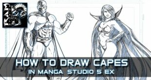 How to Draw Comic Book Style Capes - Narrated by Robert Marzullo