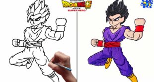 How to draw Gohan from Dragon Ball Super: Super Hero Movie