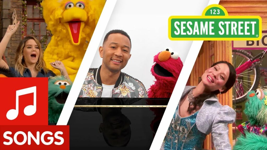 Sesame Street Celebrity Songs Compilation with Elmo and Friends!