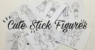 How to Draw Stick Figure | stick figure cartoon | simple easy idea