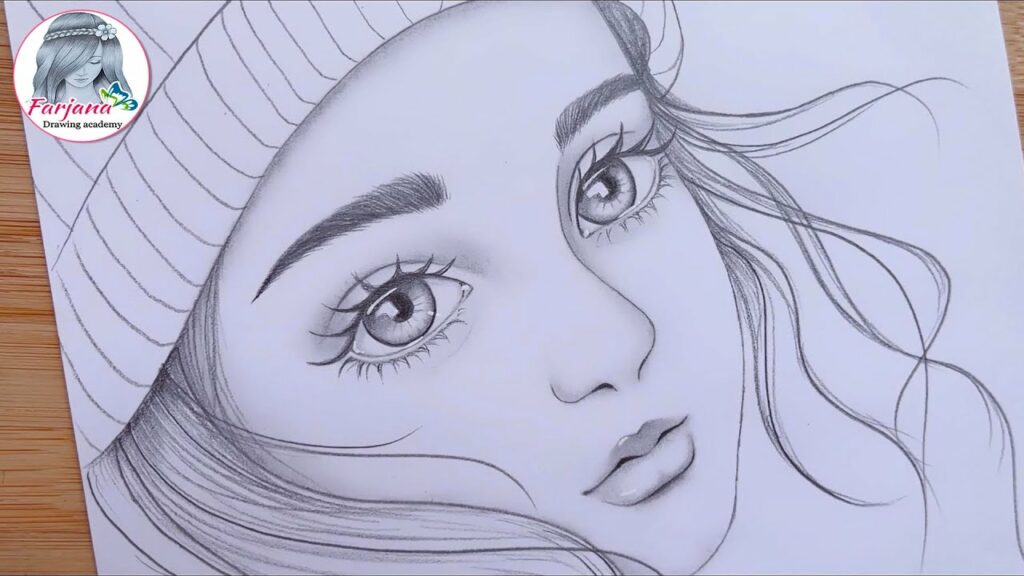 Cute Face Drawing Tutorial - How to draw a girl - Step by step