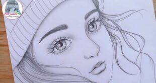 Cute Face Drawing Tutorial - How to draw a girl - Step by step