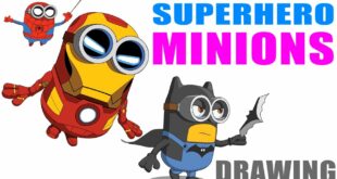 HOW TO DRAW A MINIONS |  SUPERHEROES