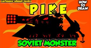 How To Draw Cartoon Tank PIKE The Soviet Monster - Cartoons About Tanks