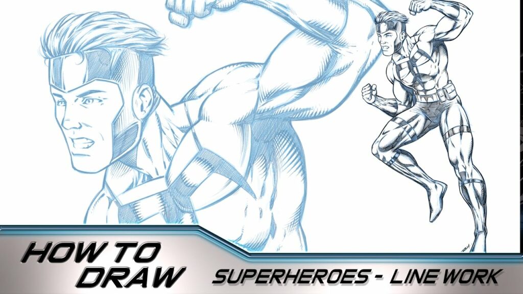 How to Draw Superheroes - Rendering the Line work in Clip Studio Paint