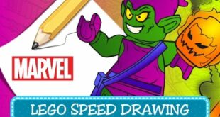 How to draw Goblin - Come disegnare Goblin  (LEGO Marvel Super Heroes Speed Drawing)