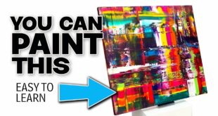 How to paint a SIMPLE abstract: a step-by-step guide