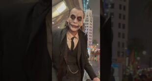 Incredible Joker Cosplayer Spotted in Hollywood. He is ‘GrayKnightJoker’ on lG