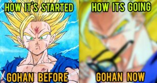 Drawing Gohan New Transformation from Dragon Ball Super: Super Hero