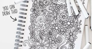 HOW TO DRAW Easy Flower Doodles, Banners & Patterns