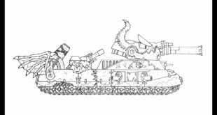 How To Draw Cartoon Tank Hybrid Black Leviathan Ratte | HomeAnimations - Cartoons About Tanks