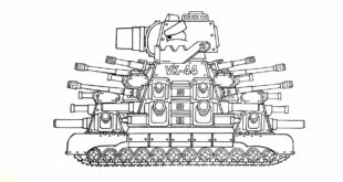 How To Draw Cartoon Tank VK-44 Upgrade | HomeAnimations - Cartoons About Tanks