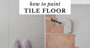 How to Paint Tile Floor | Painting Tile Floors Before and After