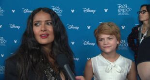 Disney D23 Expo 2019 - Celebrity Interview w/ - Marvel Eternals cast Members HD - salma hayek