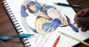 Drawing Wolverine - INKTOBER DAY 3 - Marvel Comics - DeMoose Art