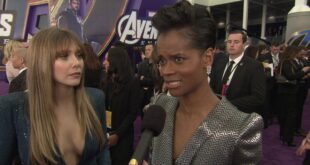Marvel Studios #Avengers Endgame  Premiere - Elizabeth Olsen and Letitia Wright #Celebrity