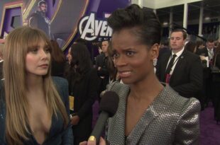 Marvel Studios #Avengers Endgame  Premiere - Elizabeth Olsen and Letitia Wright #Celebrity