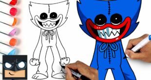 How To Draw Huggy Wuggy | Poppy Playtime (Draw & Color)