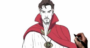 How to Draw Dr. Strange | Step By Step | Marvel
