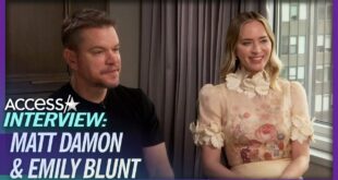 Matt Damon & Emily Blunt Reveal They’re Neighbors & Go On Double Dates (EXCLUSIVE)