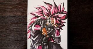 Drawing Goku Black Super Saiyan Rose 3 Unforseen Darkness | Dragon Ball Heroes