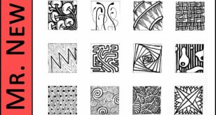 Easy Zentangle Doodles - How to Make12 Extra Patterns - Step by Step Tutorial