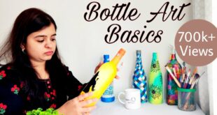 How To Paint Glass Bottle | Bottle Painting | DIY Bottle Art | Kashmira Art | Episode 34
