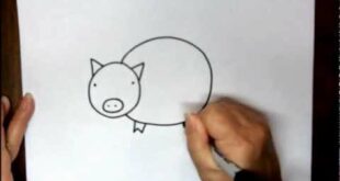 How to Draw a Pig Step by Step Easy Cartoon Drawing Tutorial