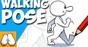 How To Draw A Walking Pose (Easier Than You Think!)