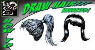 How To Draw Comics - Comic Book Style Hair -Tutorial Narrated by Robert Marzullo