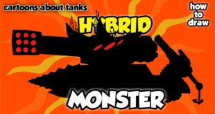 How To Draw Cartoon Tank Hybrid Monster - Cartoons About Tanks