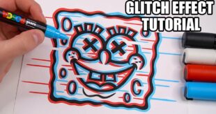 How To Draw The GLITCH EFFECT! Tutorial