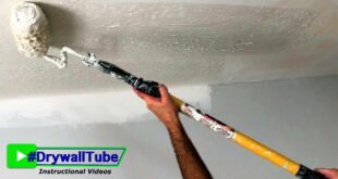 How To Skim Coat Your Ugly Ceiling With a PAINT ROLLER!