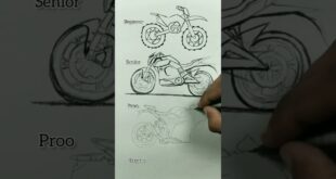 How to Draw a Realistic Bike | #shorts #art #drawing #viral #bike #tutorial