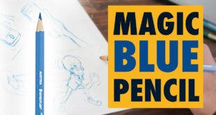 Why Professional artists use this blue pencil | how to draw like a pro