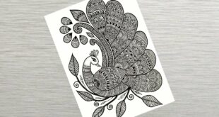 How to draw Mandala for Beginners | Peacock mandala art | peacock drawing | stepbystep | doodle art