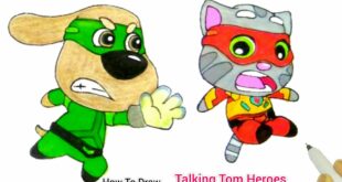 Super Heroes in danger Evil Powers | Talking Tom Heroes| How To Draw Talking Tom & Ben